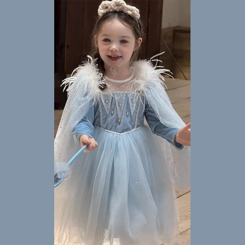 [Archive Sale] Mesh Feather-trimmed Sleeveless Maxi Dresses - image 5