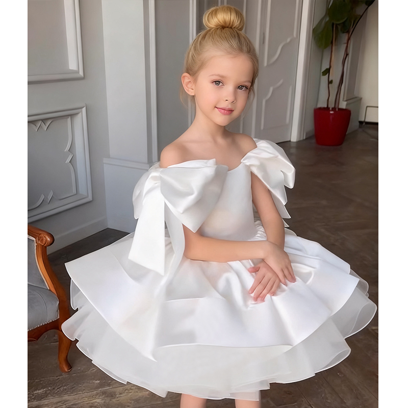 Satin Bow Sleeveless Regular Dresses - image 15