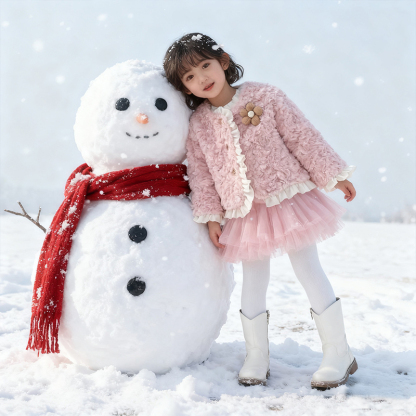 Faux Fur Flouncing Long Sleeve Regular Outerwear - image 6