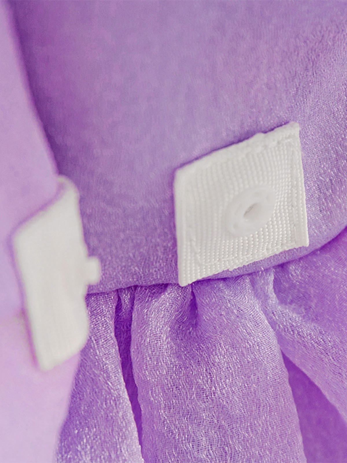 Organza Cotton-Blend Bow Ruched Short Sleeve Regular Dresses - image 16