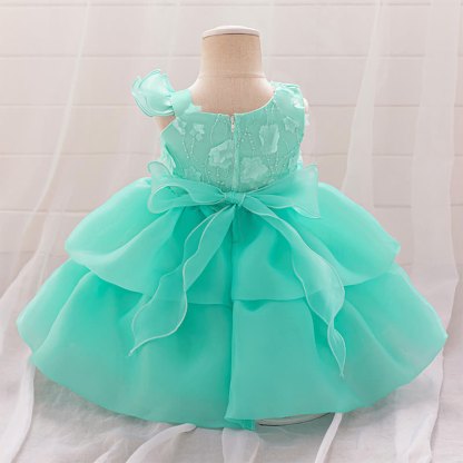 Organza Ruched Short Sleeve Midi Dresses - image 3