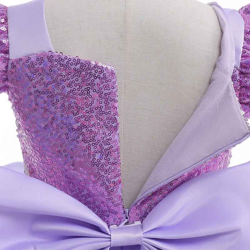 Sequins & Organza Bow Crystal Sleeveless Maxi Dresses - image 6