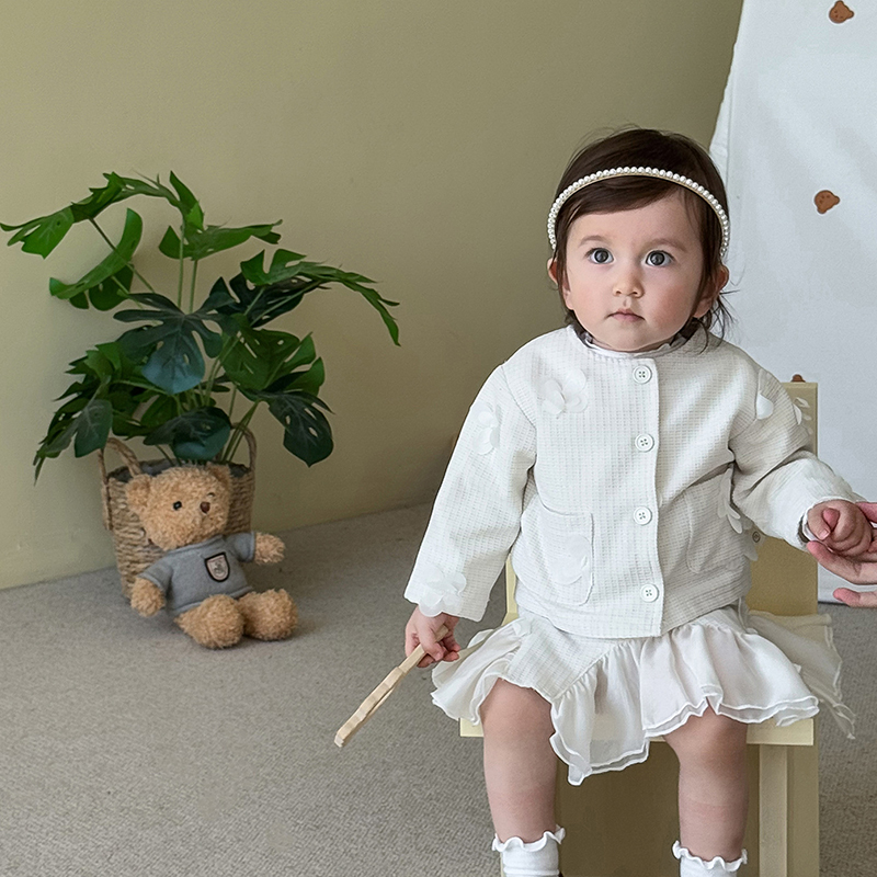 [Archive Sale] Chemical Fiber Blend Rosette Long Sleeve Regular Two-piece Set - image 8