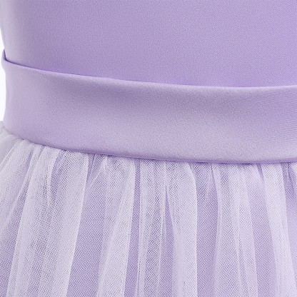 Satin & Mesh Rosette Sleeveless Mid-long Dresses - image 57