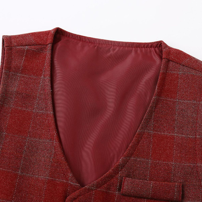 Cotton Bow Long Sleeve Regular 3-piece Formal Suit - image 38