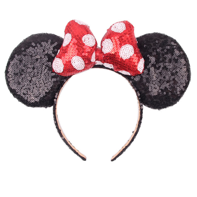 Solid With Bow Hair Accessories -  Black + Red and White Polka Dots - One size - image 4