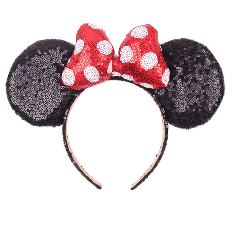 Solid With Bow Hair Accessories -  Black + Red and White Polka Dots - One size - image 4