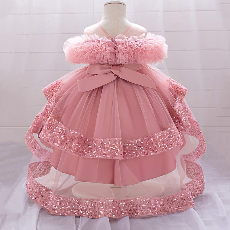 Mesh Bow Sleeveless Midi Dresses - image 3