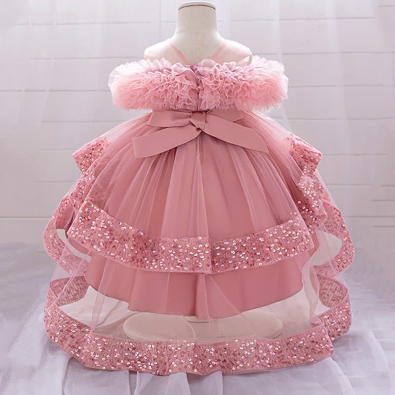 Mesh Bow Sleeveless Midi Dresses - image 3