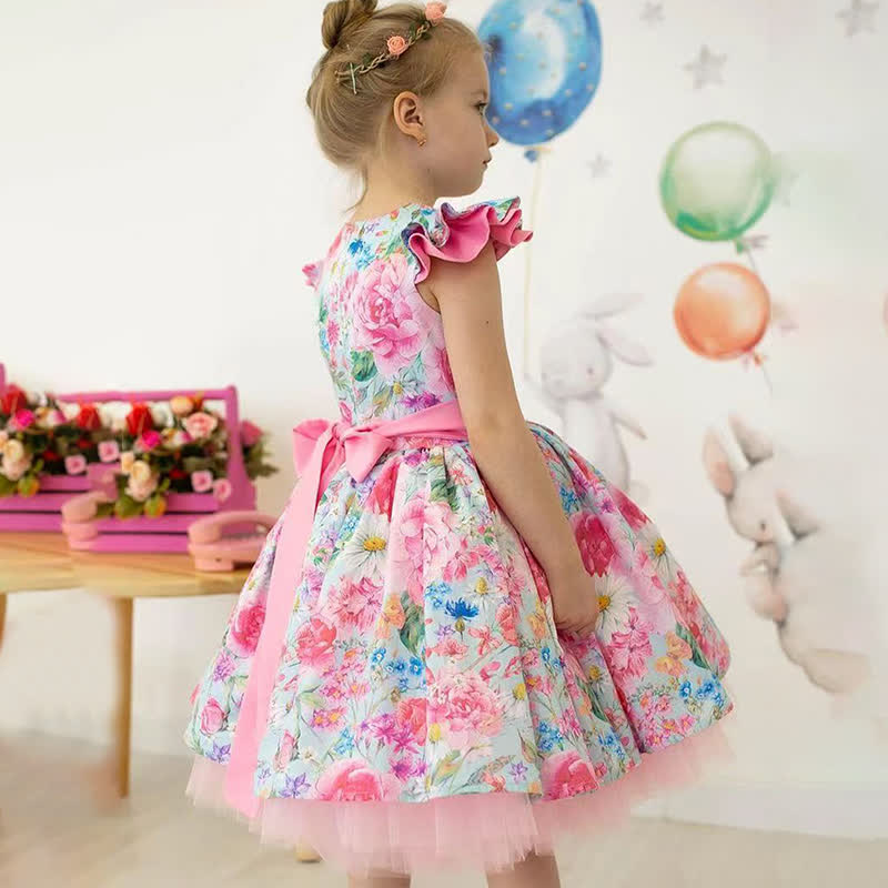 Satin Folds  Bow Sleeveless Midi Dresses - image 4