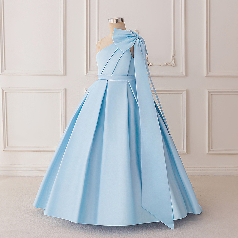 Satin Bow Sleeveless Maxi Dresses - image 5