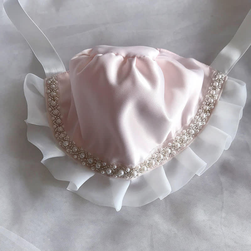 Solid With Pearls Hat And Shoes - image 3