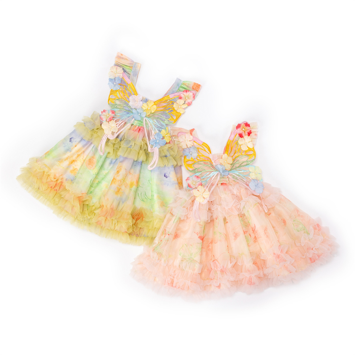 Chemical Fiber Blend Butterfly Sleeveless Midi Dresses - image 15