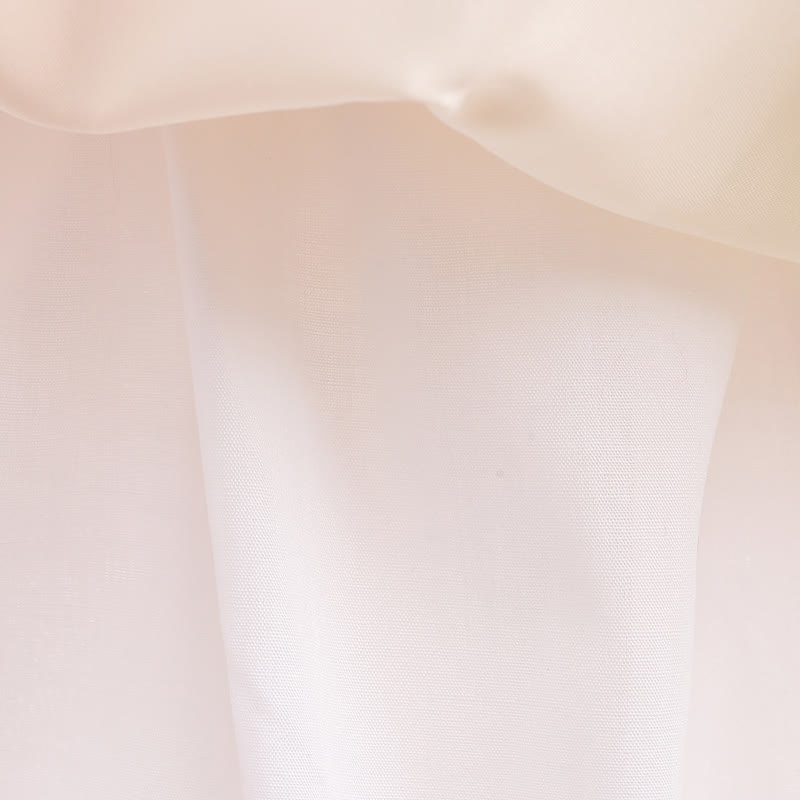 Mesh Bow Sleeveless Mid-long Dresses - image 7