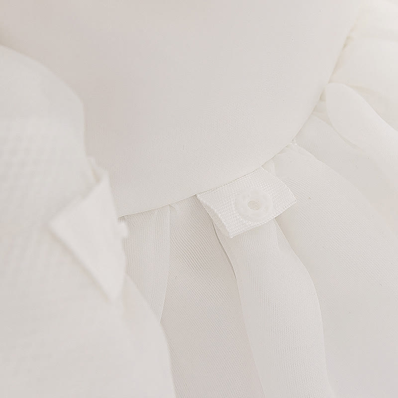 Organza Bow Rosette Maxi Dresses - image 25