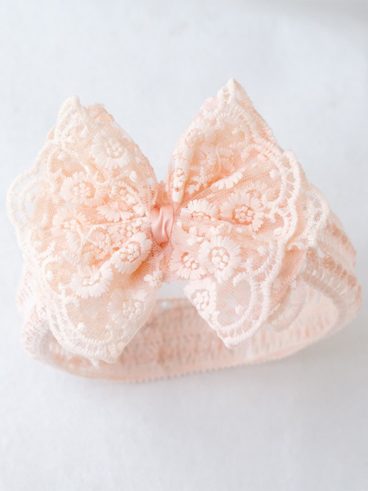 Solid With Embroidery Hairband - Pink - image 5