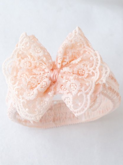 Solid With Embroidery Hairband - Pink - image 5