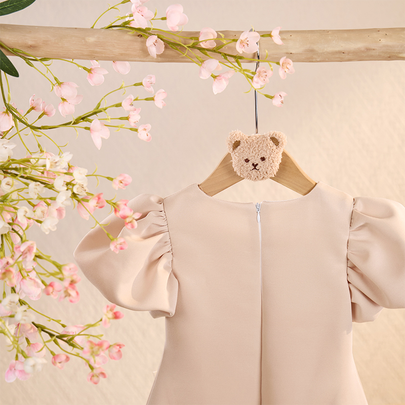 Air Layer Three-dimensional Decoration Short Sleeves Midi Dresses - image 7