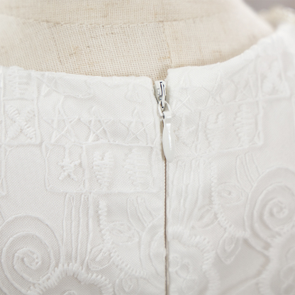 Lace Bow Sleeveless Short Dresses - image 9