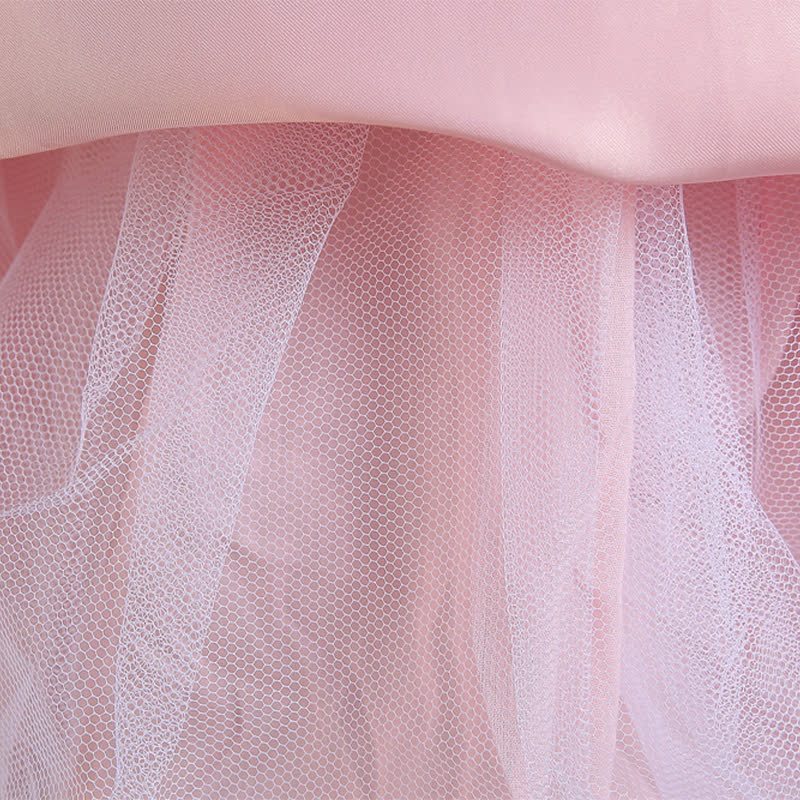 Satin Lace Bow Sleeveless Mid-long Dresses - image 8