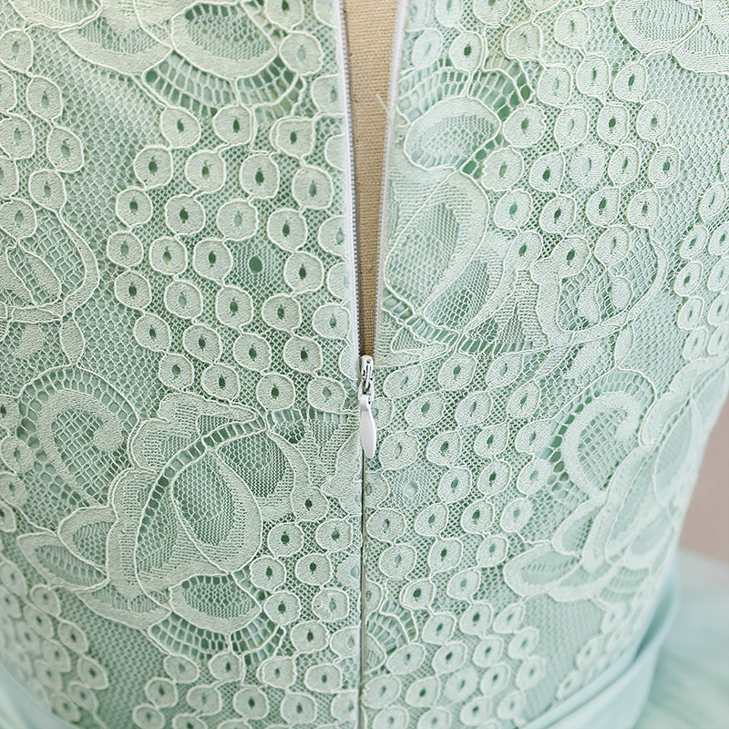 Mesh Bow Folds Lace Sleeveless Maxi Dresses - image 7