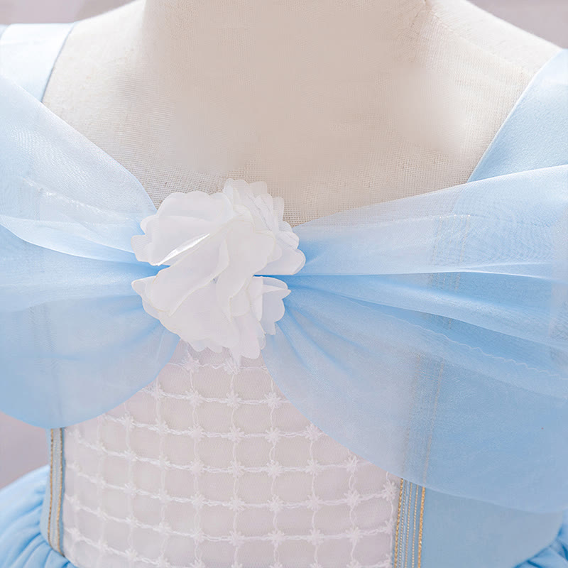 Organza & Satin  Rosette  Maxi Dresses - image 4