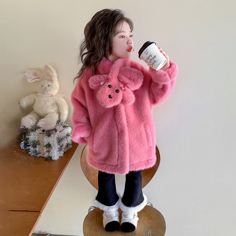 Faux Fur Fur Collar Long Sleeve Regular Outerwears - image 14