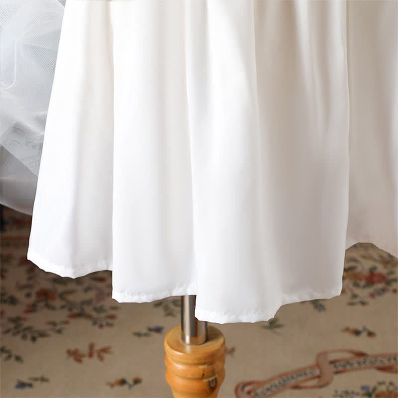 [Archive Sale] Chemical Fiber Blend Jacquard Short Sleeve Mid-long Dresses - image 8