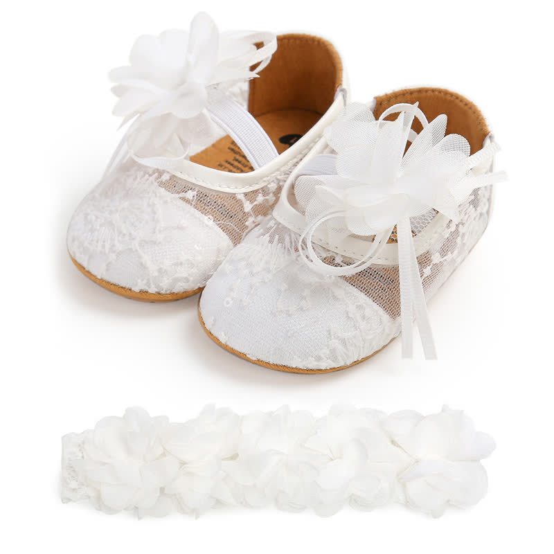 Solid Rosette Round Toe Flats - image 23