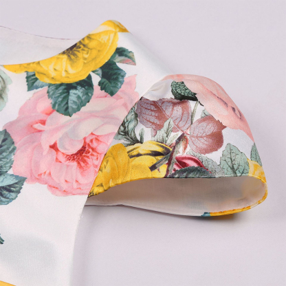 Satin Bow Short Sleeve Midi Dresses - image 34