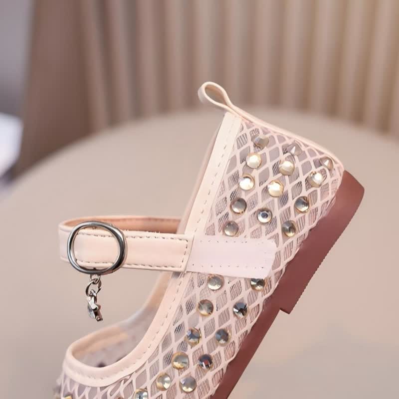 Solid Rhinestones Round Toe Flats  - image 10