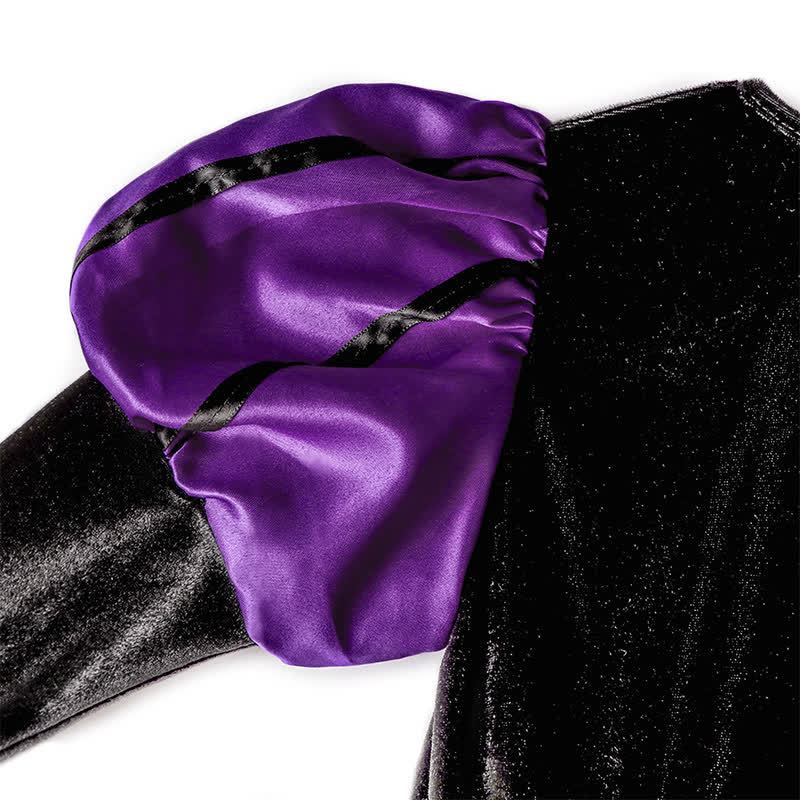 Satin Halloween Painting Maxi Dresses - image 11