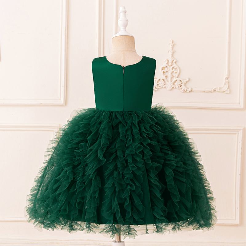 Mesh Folds Sequins Sleeveless Mid-long Dresses - image 24