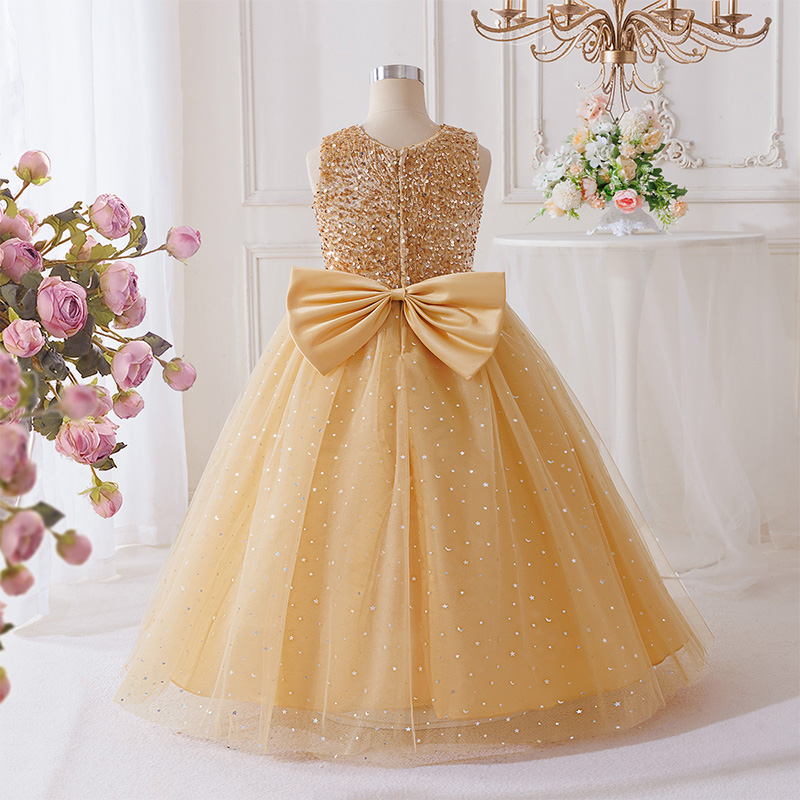 Mesh Sequins Sleeveless Maxi Dresses - image 3