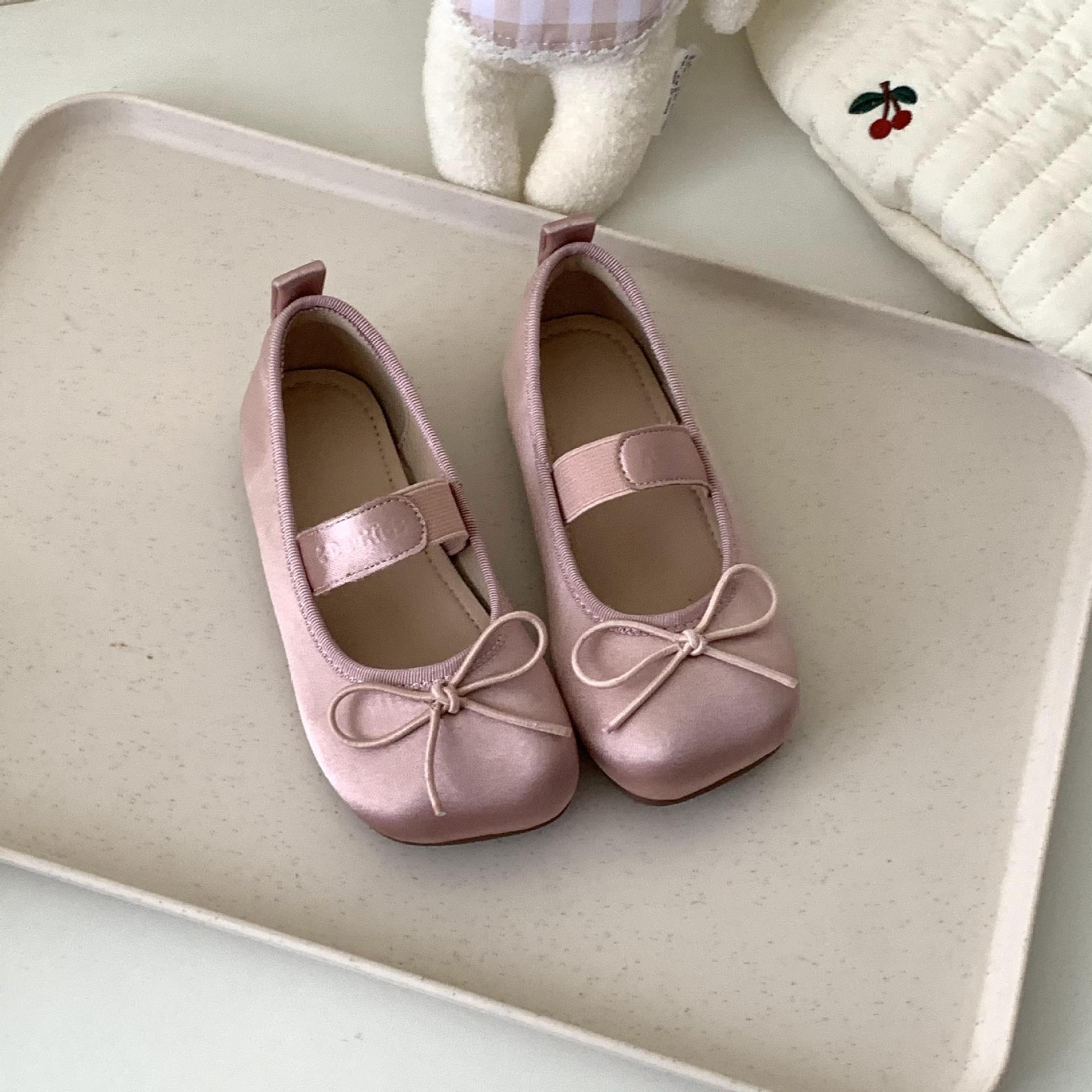 Solid Bow Square Toe Mary Janes  - Pink - 21.5CM - image 4