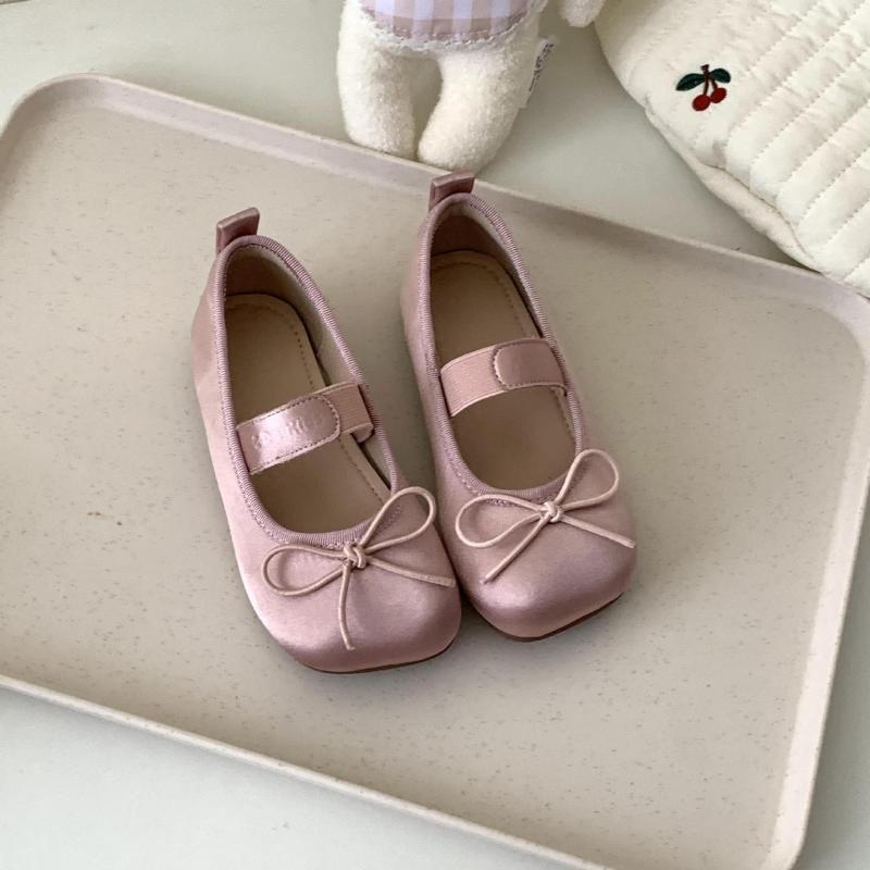 Solid Bow Square Toe Mary Janes  - Pink - 21.5CM - image 4