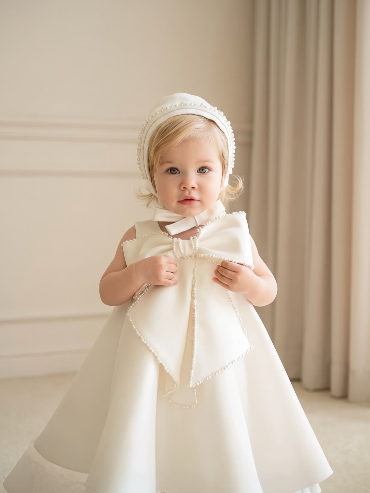 Satin Bow Sleeveless Short Dresses - image 4