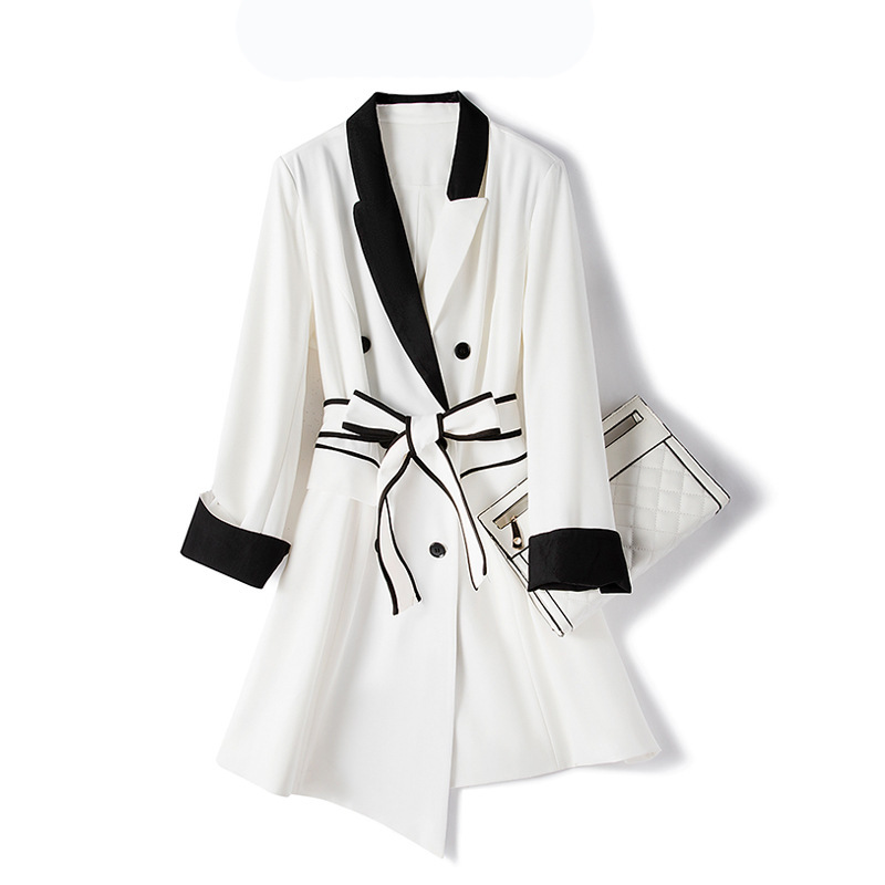 Temperament British Style Large Size Jacket 2024 New Fashion Versatile Slim Windbreaker