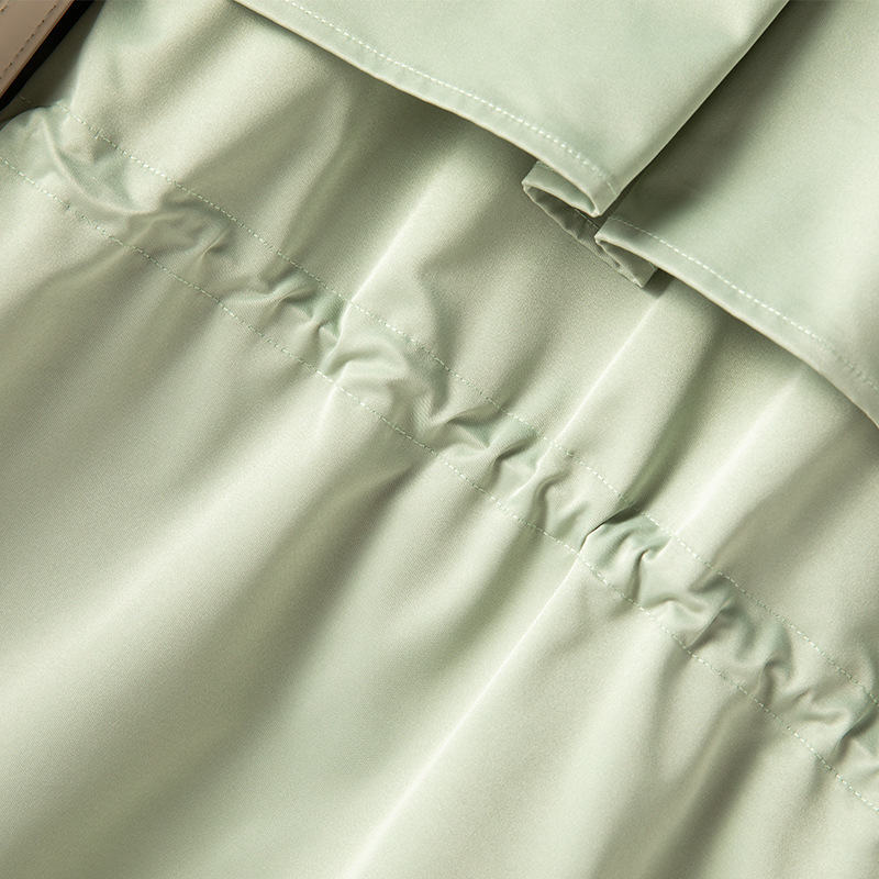 Autumn and winter plus size women's jacket new style 2023 fashion temperament slim British long windbreaker