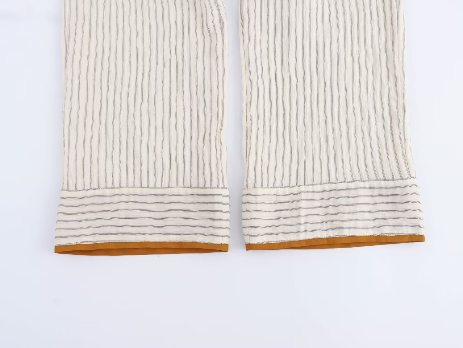 2024 new women's clothing, fashionable contrast color pajamas style straight pants