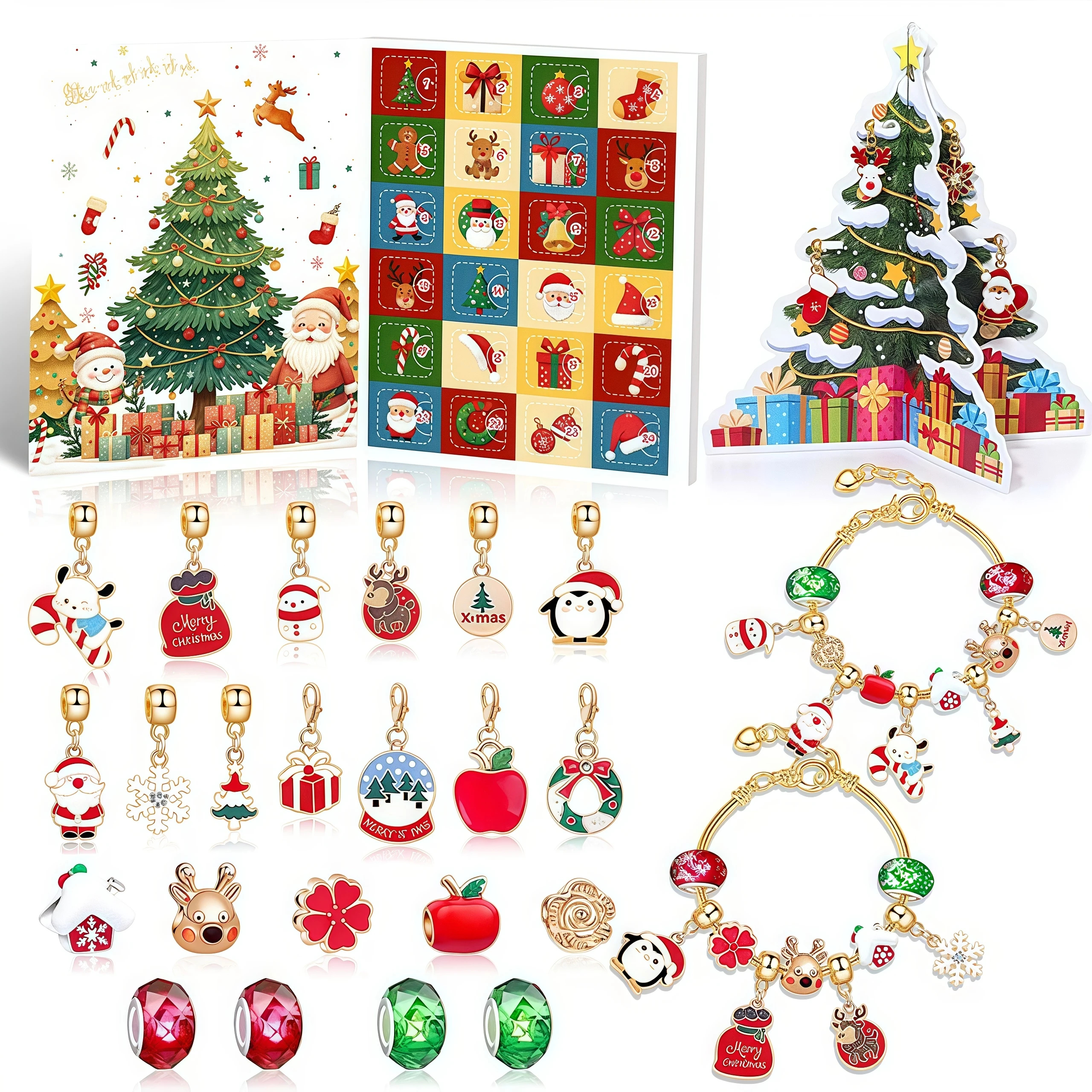 Christmas Charm Bracelet Advent Calendar Set