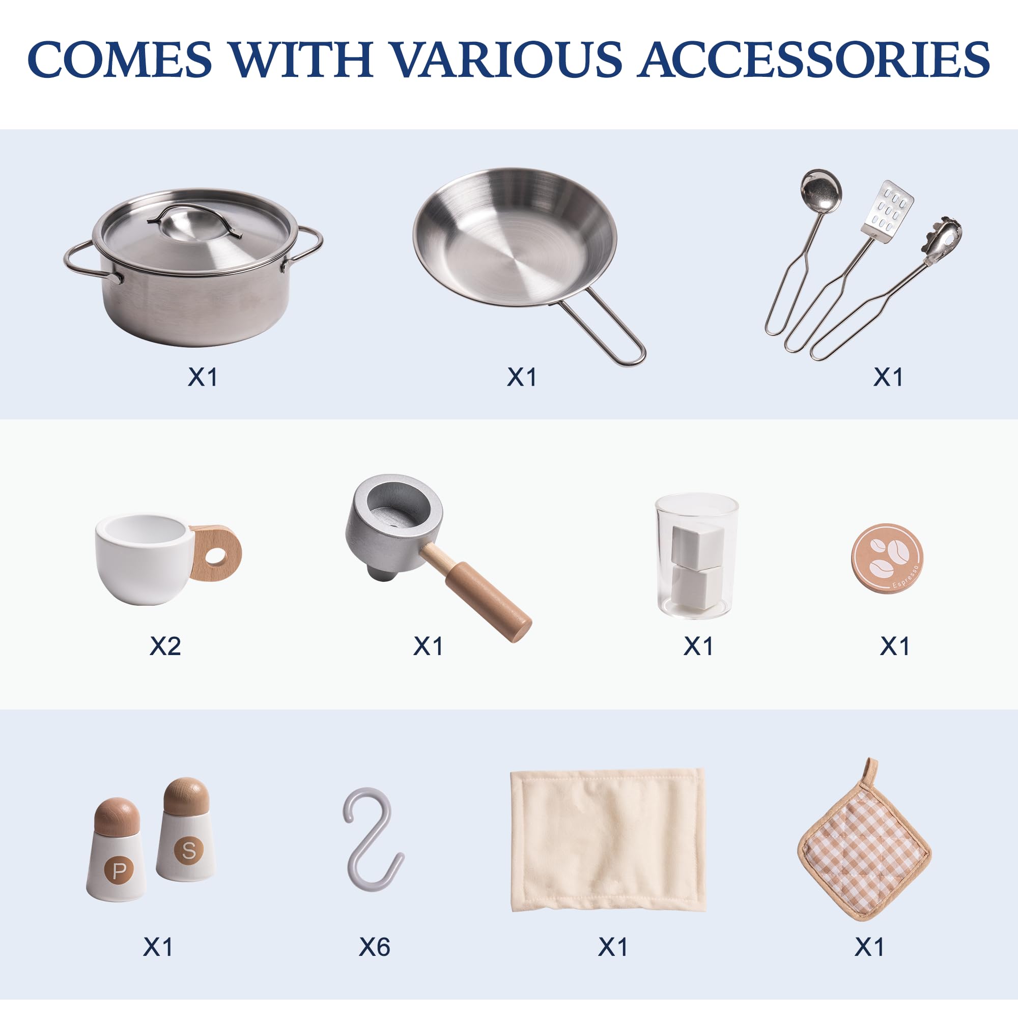 Stylish Modern Kitchen Playset for Toddlers