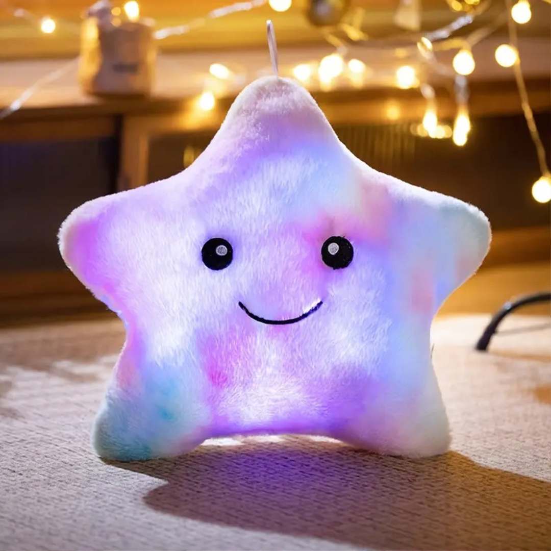 Star Shaped Plush Toy with Glow Effect for Night and Nap Time