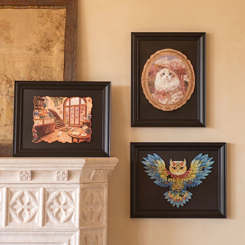 Winter Cafe Wooden Jigsaw Puzzle