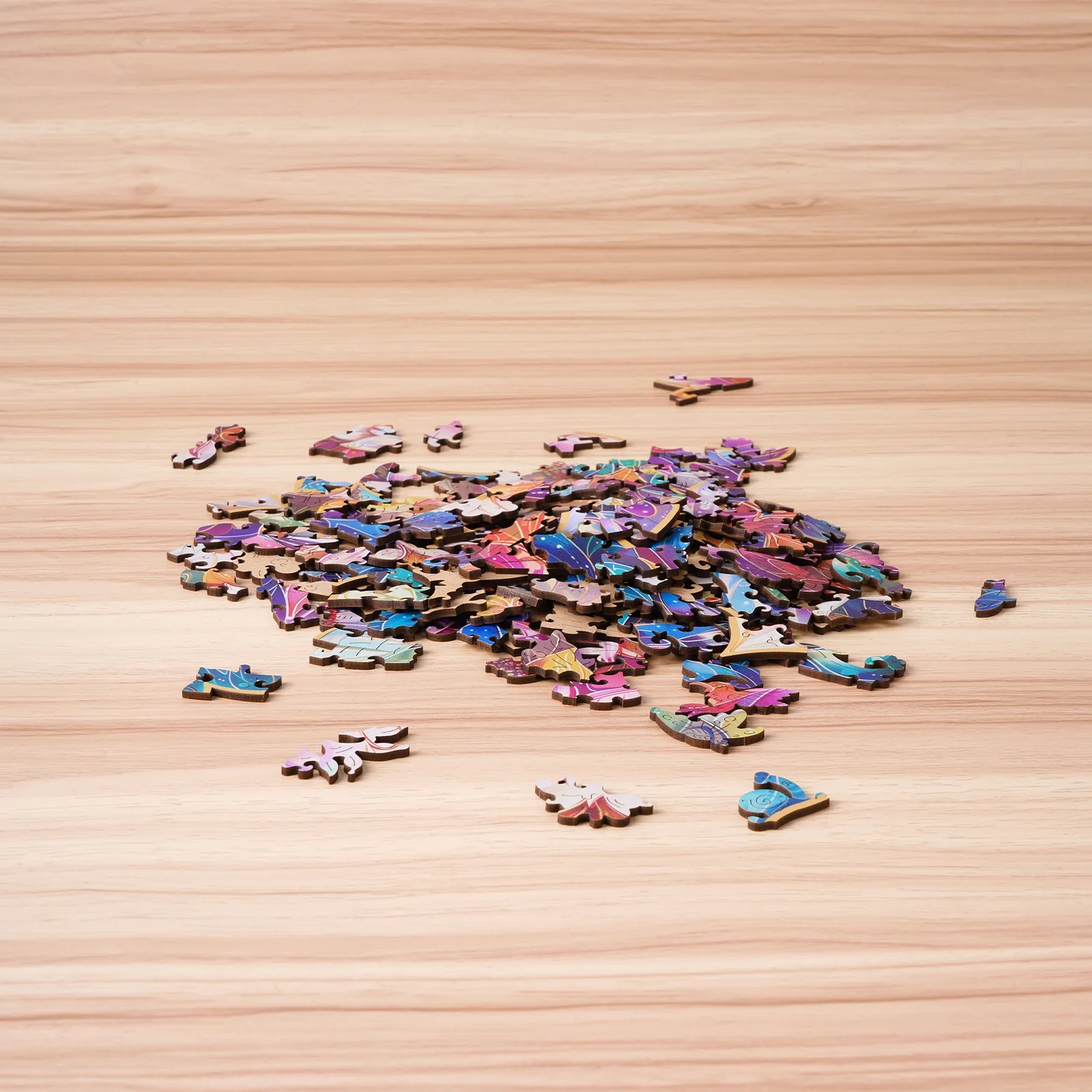 Mystic Mandala Flower Wooden Jigsaw Puzzle