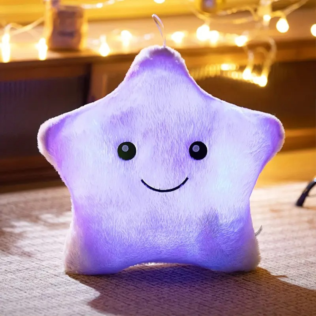 Star Shaped Plush Toy with Glow Effect for Night and Nap Time
