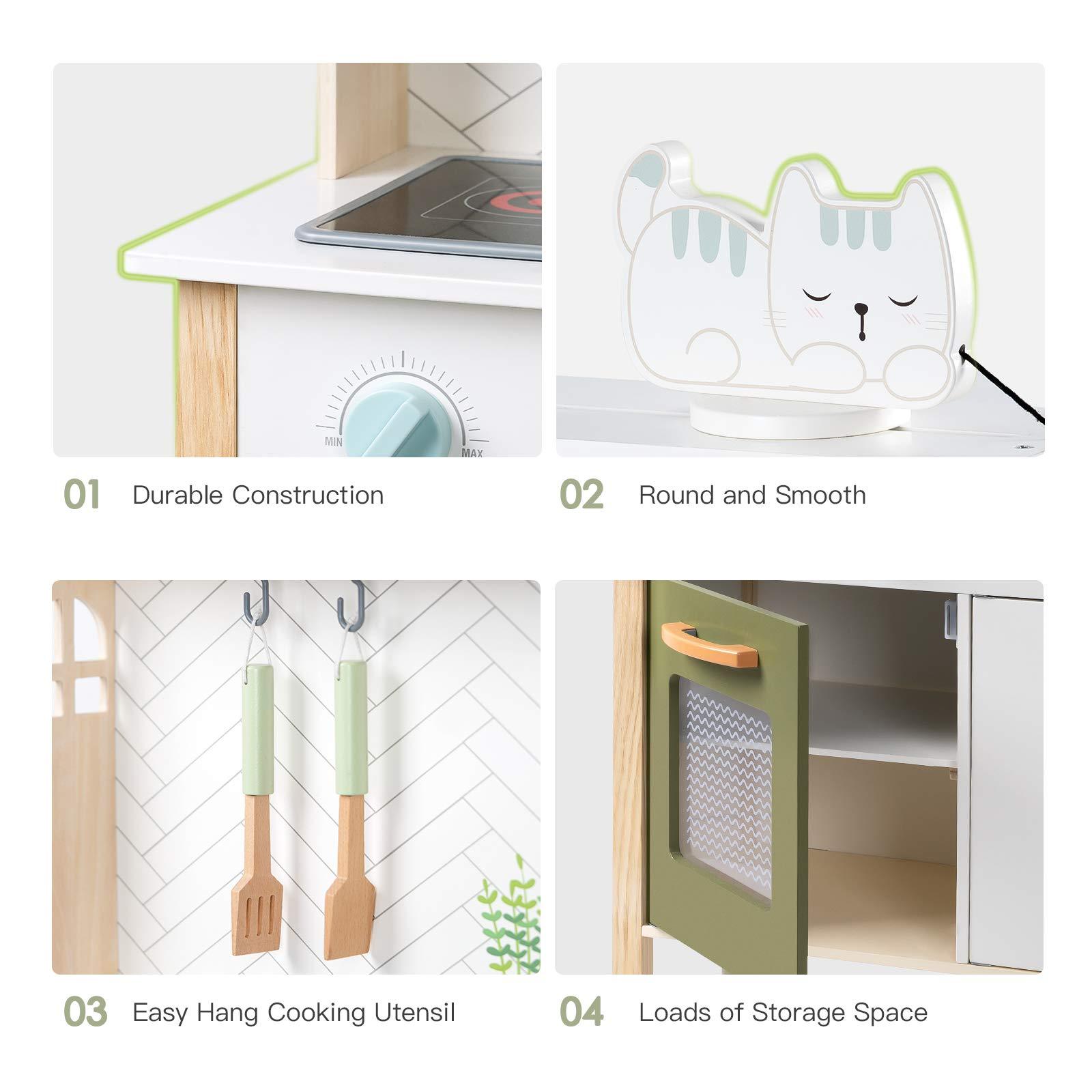 Classic Wooden Cooking Play Kitchen For Kids