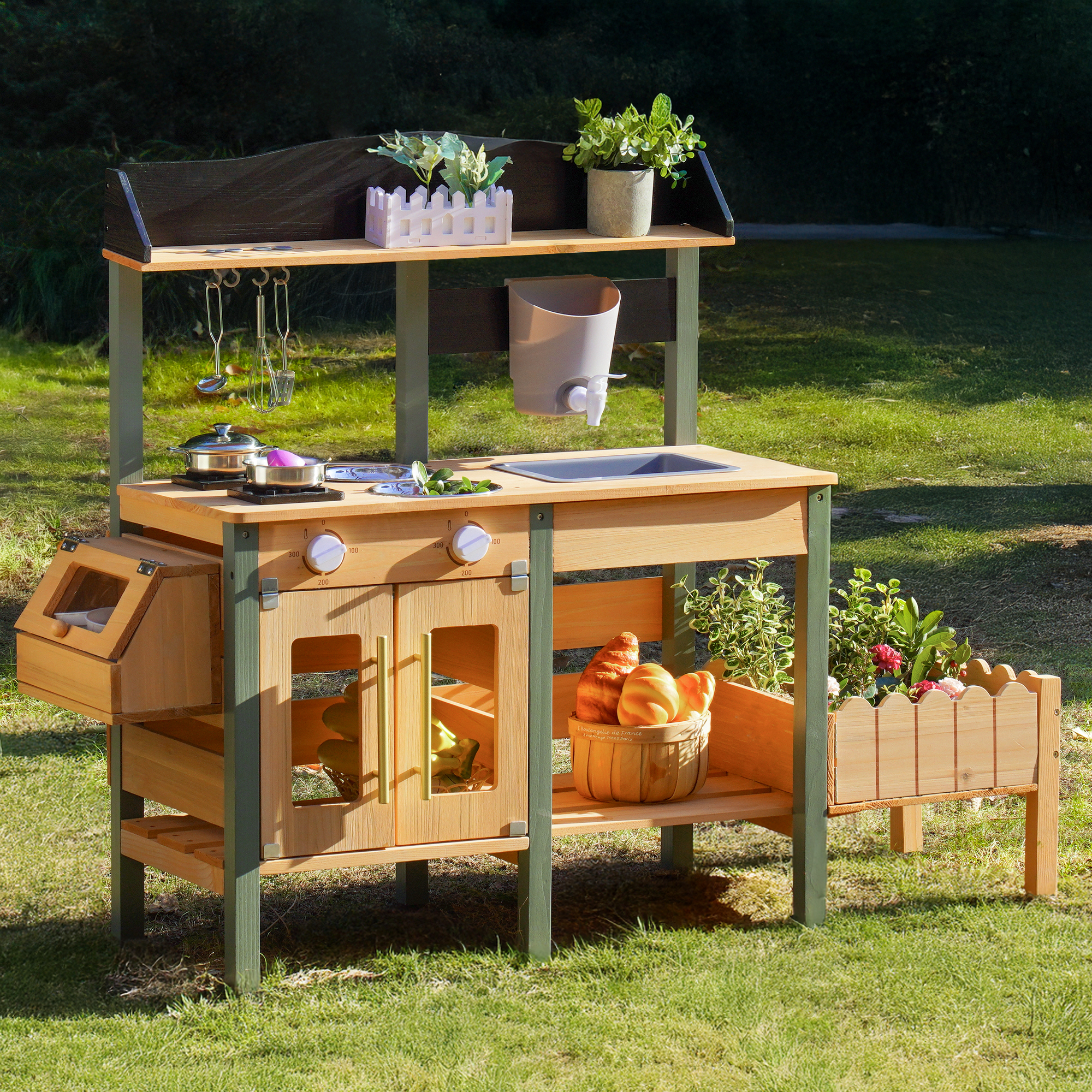 Garden Play Mud Kitchen for Toddlers and Kids