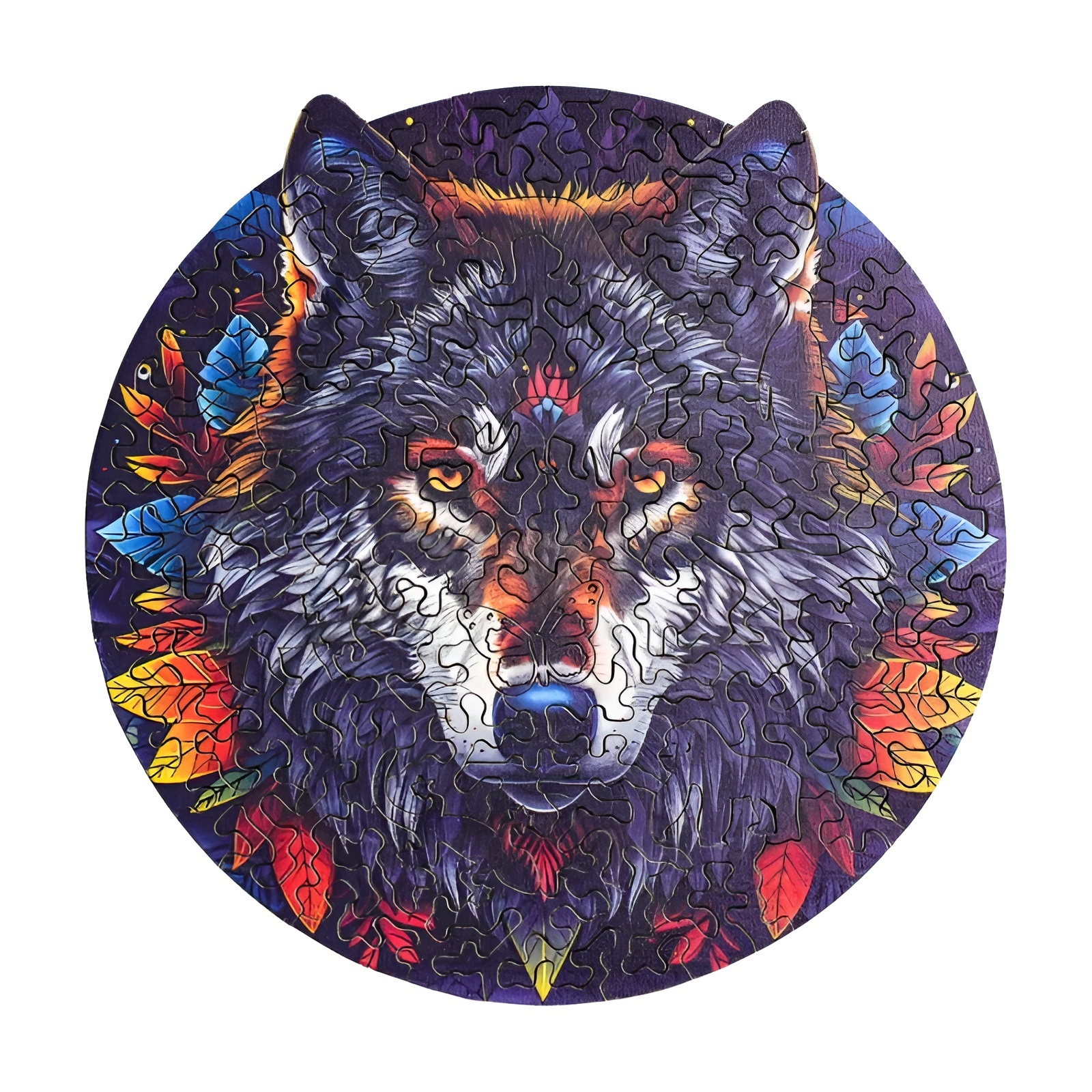 Wolf in the Jungle Wooden Jigsaw Puzzle