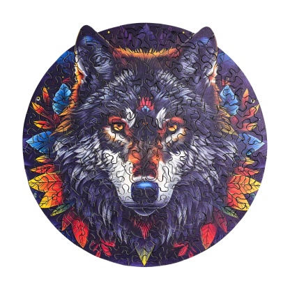 Wolf in the Jungle Wooden Jigsaw Puzzle
